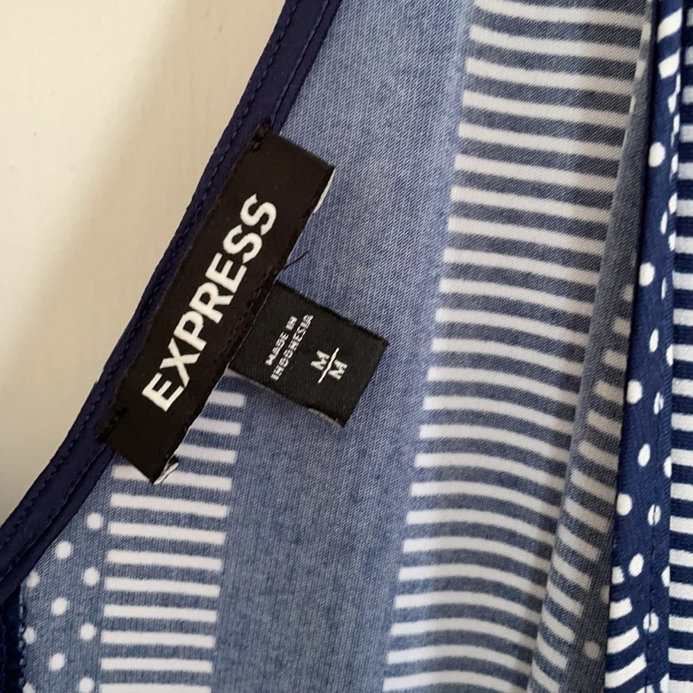 Express Navy Patterned Jumpsuit! - image 4